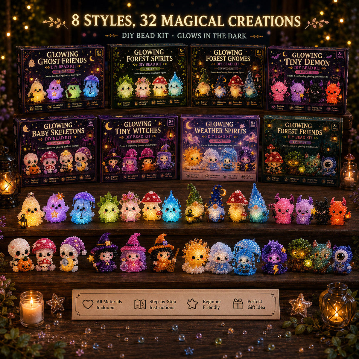 Glowing Fantasy Spirits DIY Bead Kit Series✨