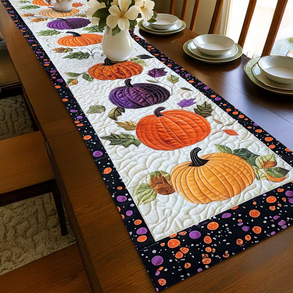 Pumpkin Halloween Quilted Table Runner UKTD5270901