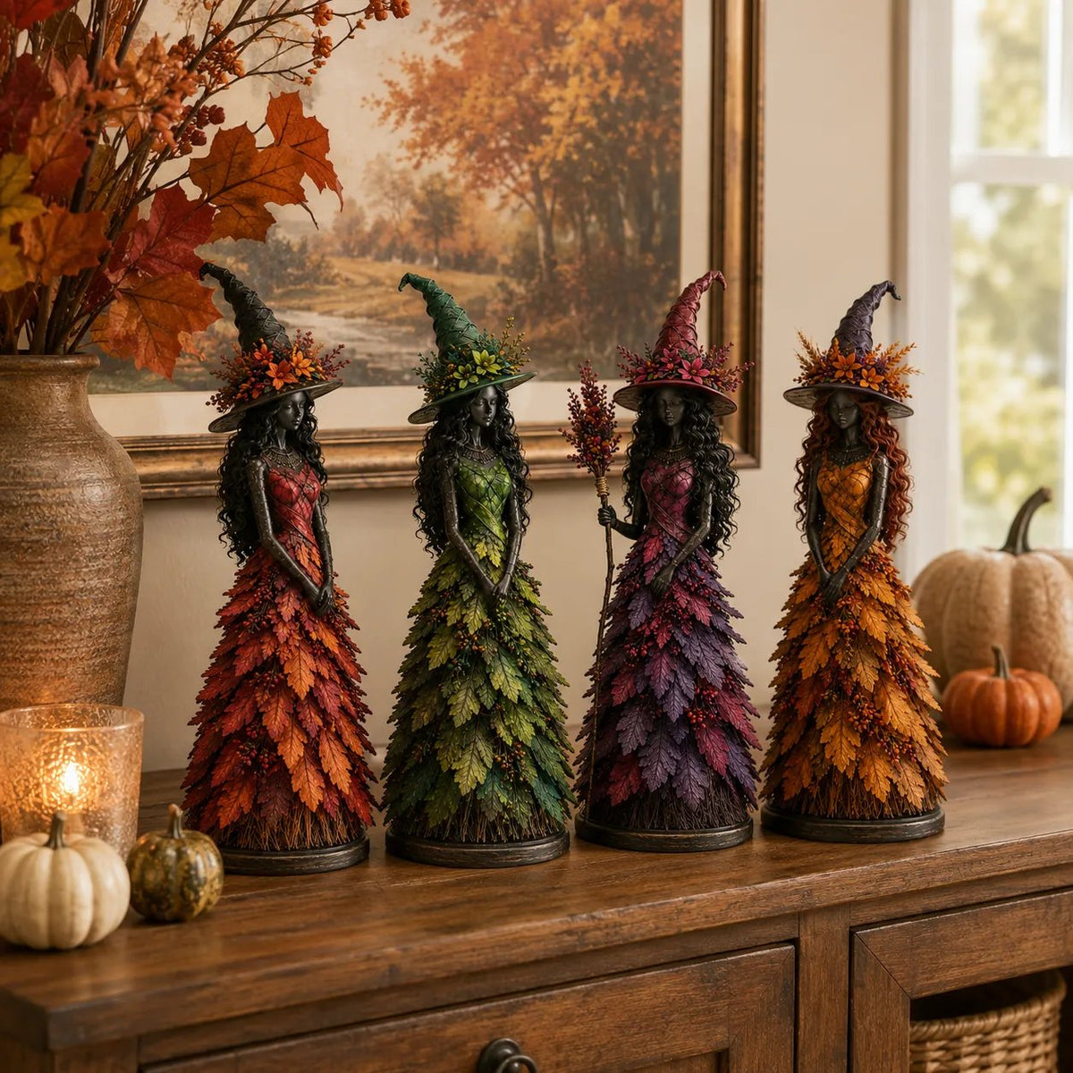 💥LAST DAY 49% OFF - 🧙 Enchanted Autumn Witch Figurine (📦Buy 2 Free Shipping)