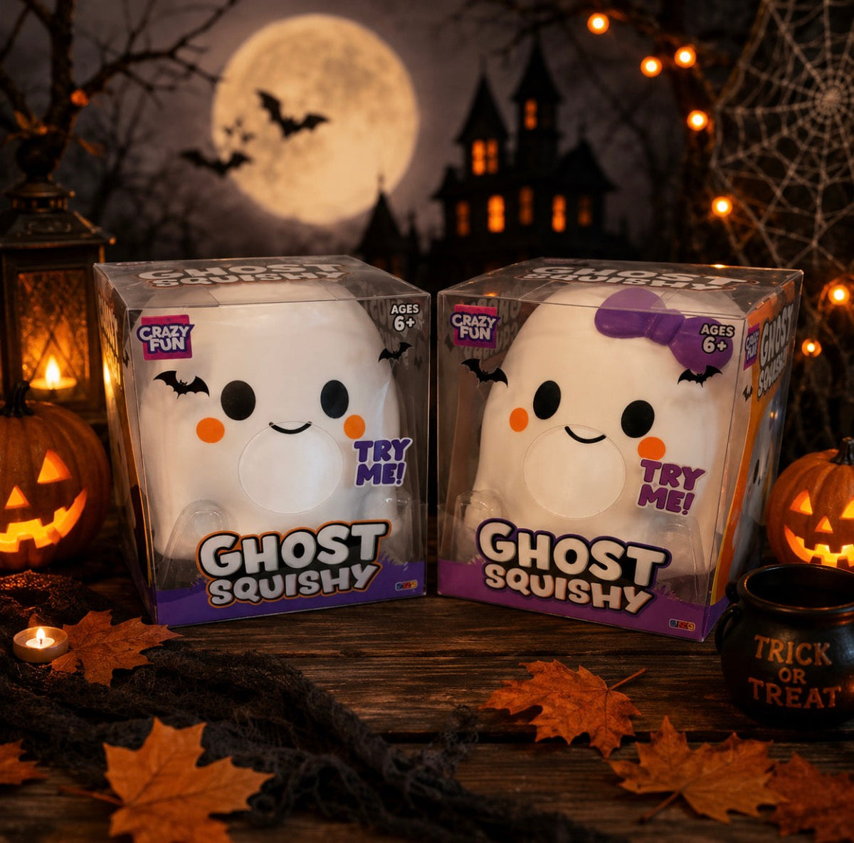 Ghost Squishy - set of 6