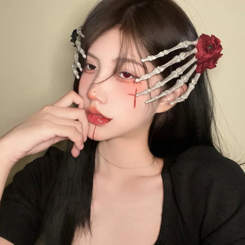 Women's Dark Halloween Headgear Female Beauty Dress Scary Decoration Cute Funny