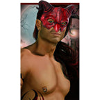 Half-Face Ghost Halloween Mask - Half-Face