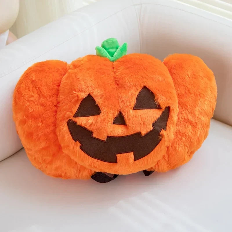 Adorable Pumpkin-Shaped Plush Backpack