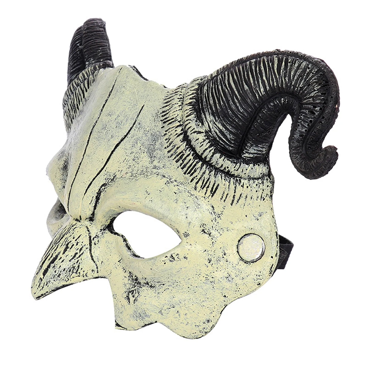 Half-Face Ghost Halloween Mask - Half-Face