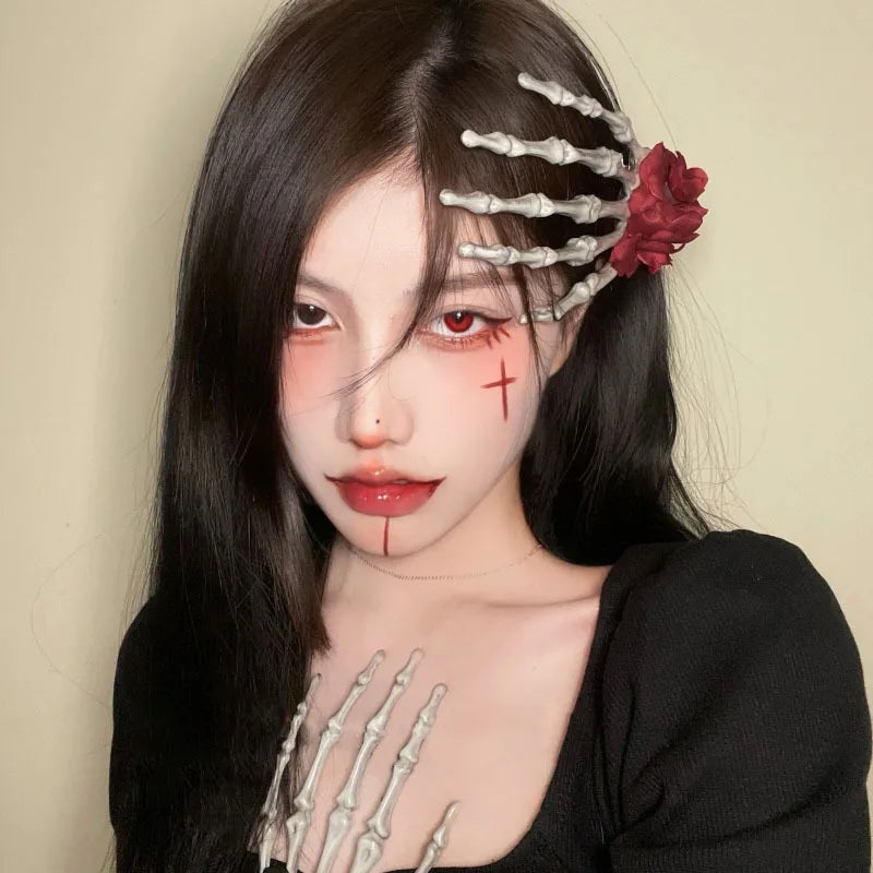 Women's Dark Halloween Headgear Female Beauty Dress Scary Decoration Cute Funny
