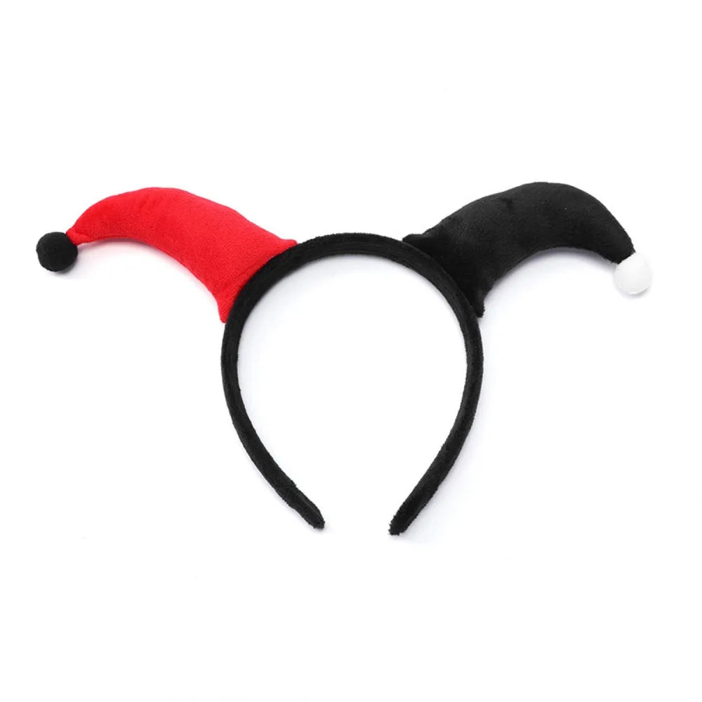 Cute Two Color Clown Headband Exaggerated Costume Accessories Halloween Devil