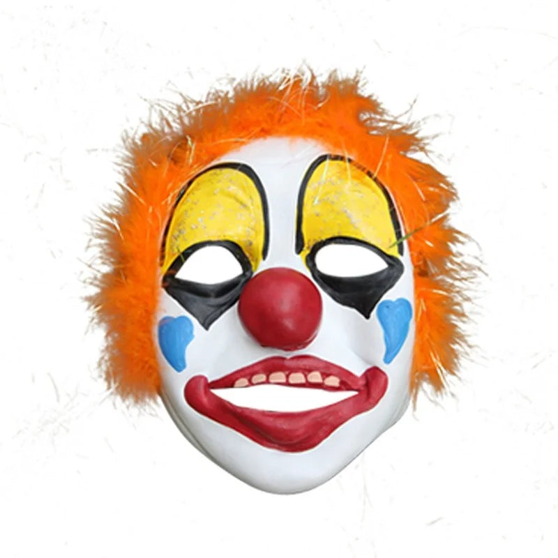 Full-Face Clown Halloween Mask - Full-Face