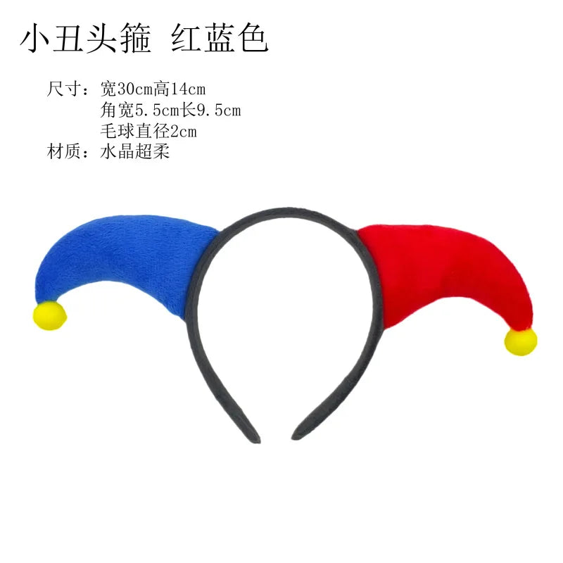 Clown Headband Halloween Costume Decorations Carnival Party Hair Hoop Masquerade