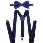 Nerd Costume Accessory Set - Suspenders Bow Tie Glasses & Cap - Halloween Costume