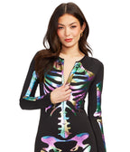 Iridescent Skeleton Bodysuit Costume