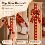 Glowing Halloween Cabinet Bow