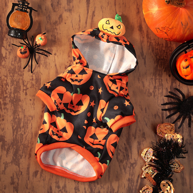 Classic Pumpkin Pet Halloween Skirt