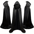 Halloween Costumes - Halloween Cape Cloak for Adults 59 Inch Gothic Death Costume Robe | Vampire Grim Reaper