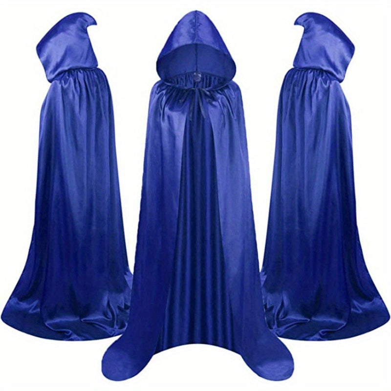 Halloween Costumes - Halloween Cape Cloak for Adults 59 Inch Gothic Death Costume Robe | Vampire Grim Reaper