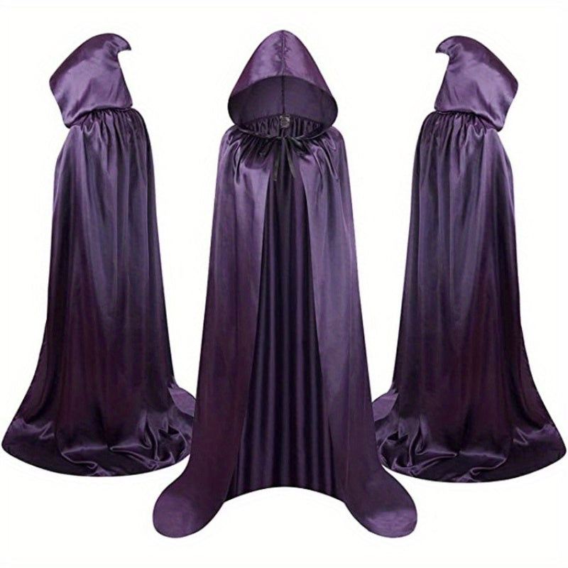 Halloween Costumes - Halloween Cape Cloak for Adults 59 Inch Gothic Death Costume Robe | Vampire Grim Reaper