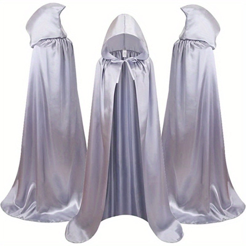 Halloween Costumes - Halloween Cape Cloak for Adults 59 Inch Gothic Death Costume Robe | Vampire Grim Reaper