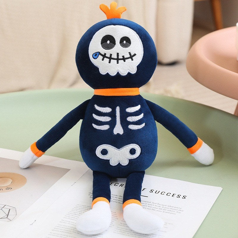 Halloween Pumpkin Skull One-Eyed Spider Plush Toy