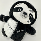 Goth Stiching Sloth Stuffed Animal