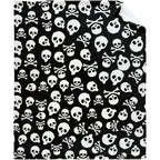 Halloween Skull Bones Throw Blanket