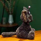 Spooky Black Cat Witch Plush Toys for Halloween Fun