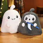 Adorable Kawaii Grim Reaper and Ghost Halloween Plushies