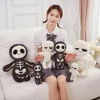 Chilling Skeleton and Mysterious Mummy Halloween Plush Toys