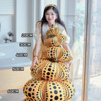 Delightfully Spooky Yayoi Kusama Pumpkin Plushies for Halloween Fun